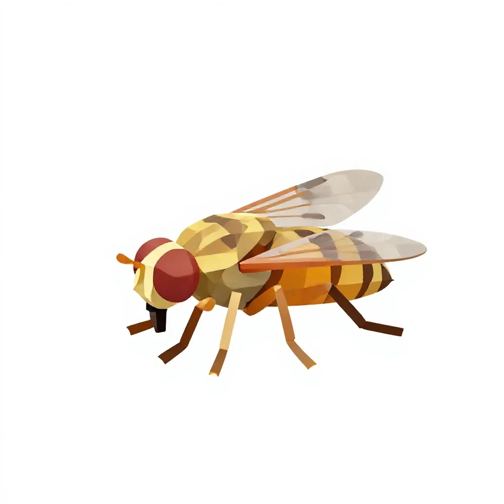 Sand fly isolated on a white background