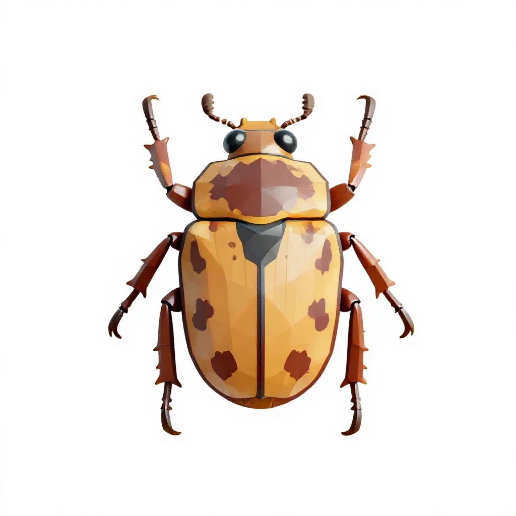 Scarab isolated on a white background