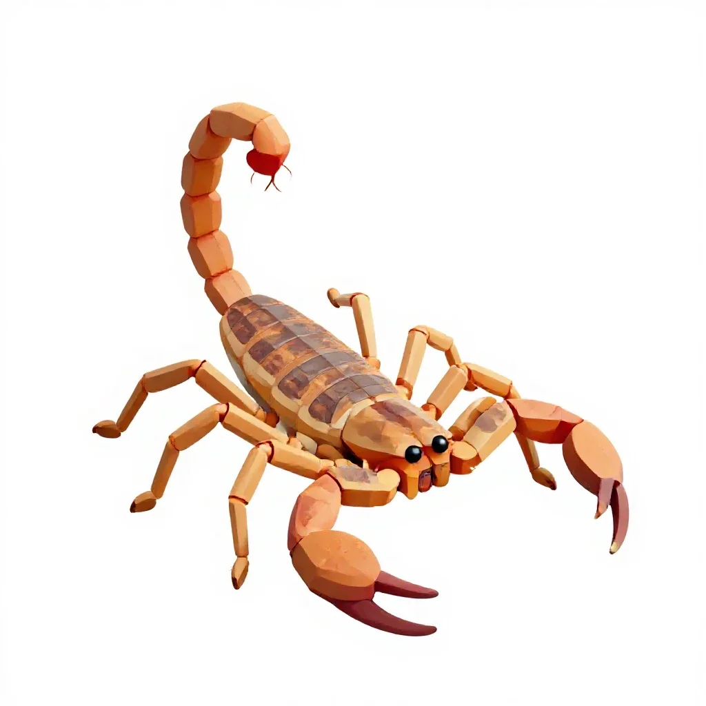 Scorpion isolated on a white background