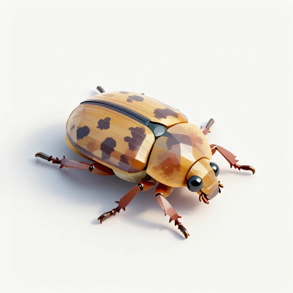 Seed beetle isolated on a white background