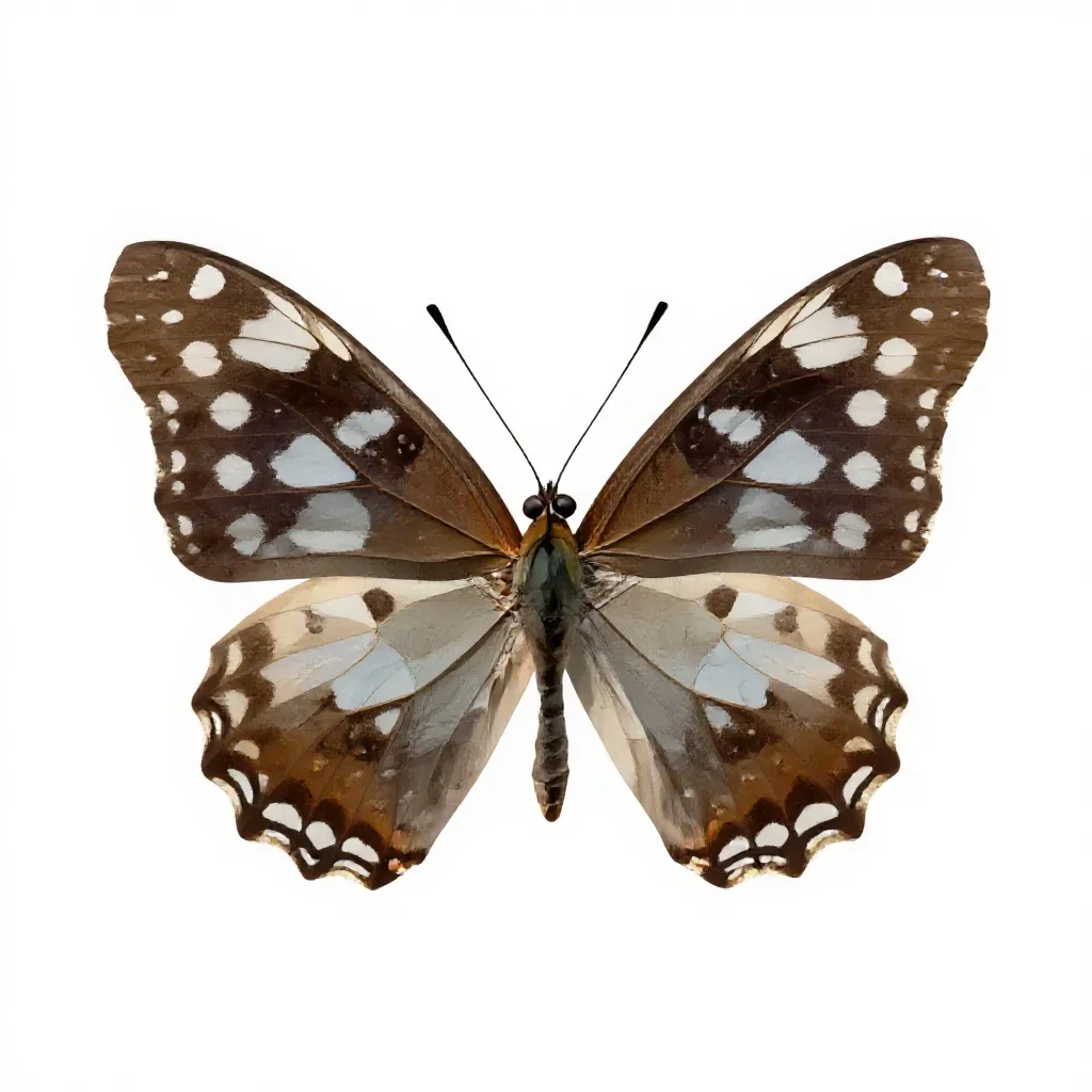 Silverspot isolated on a white background