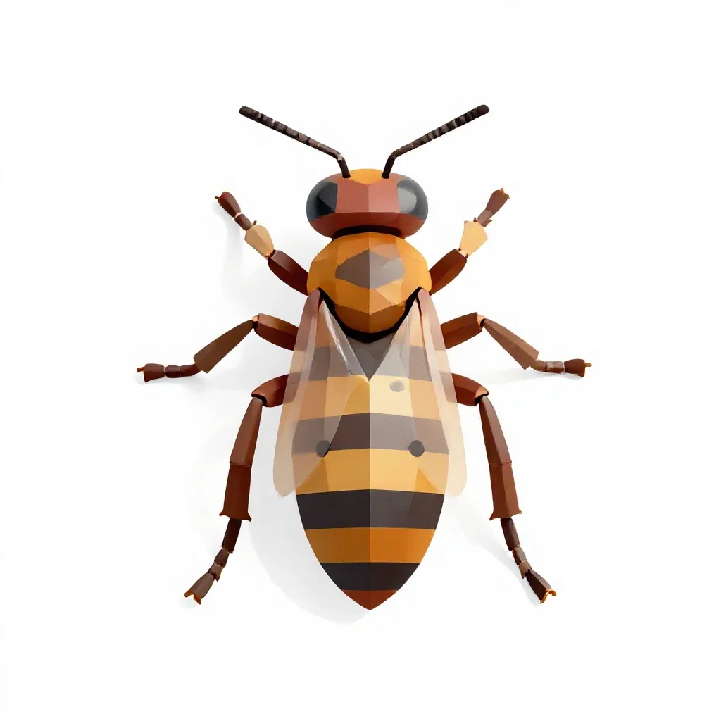Social insect isolated on a white background
