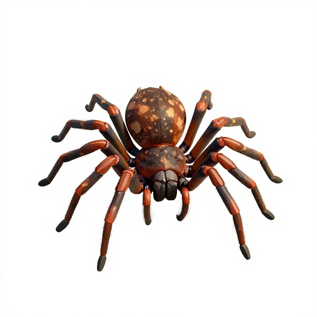 Spider isolated on a white background