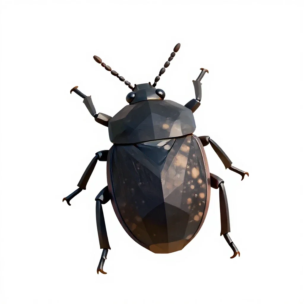 Squash bug isolated on a white background