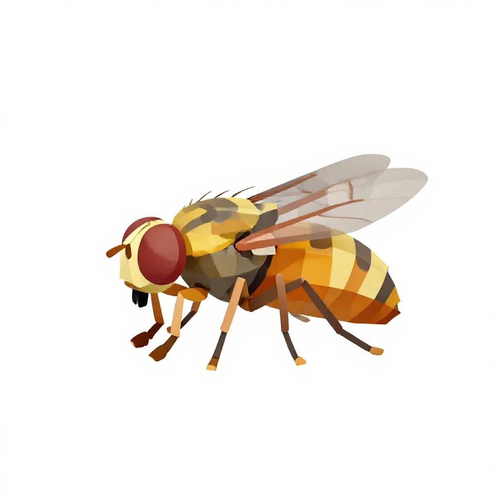 Tachina fly isolated on a white background