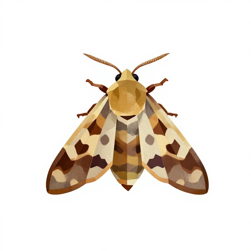 Tea tortrix isolated on a white background