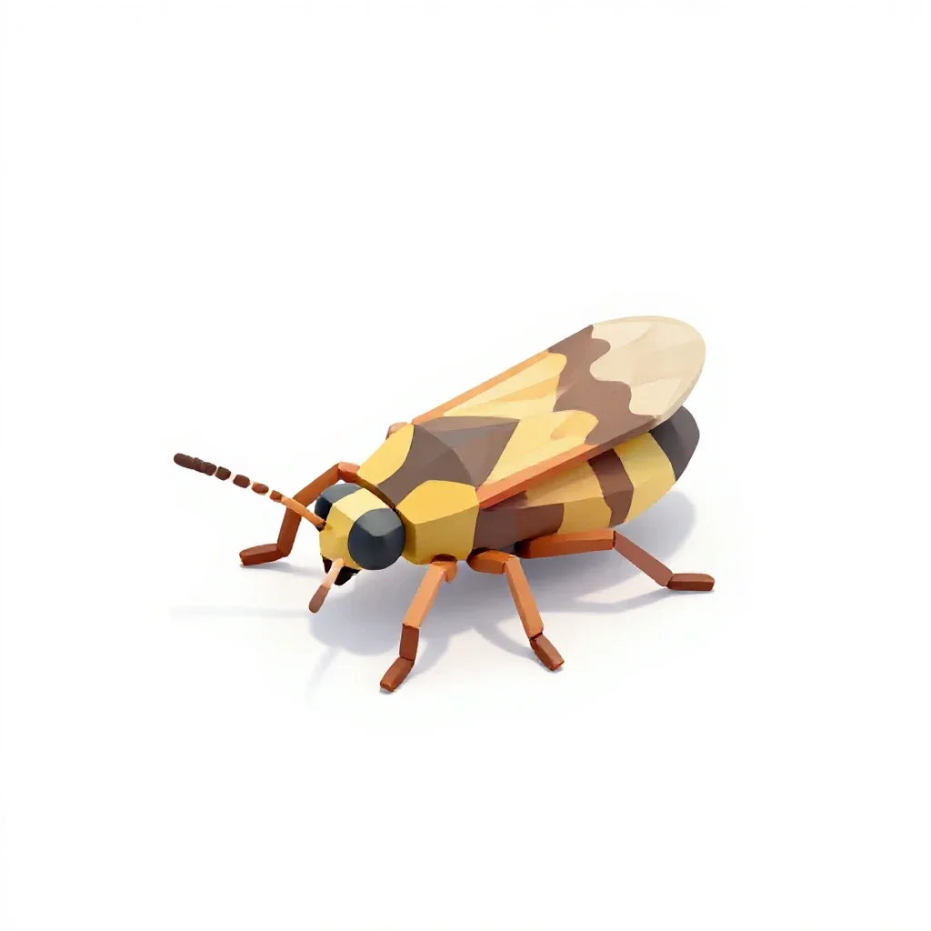 Thrips isolated on a white background