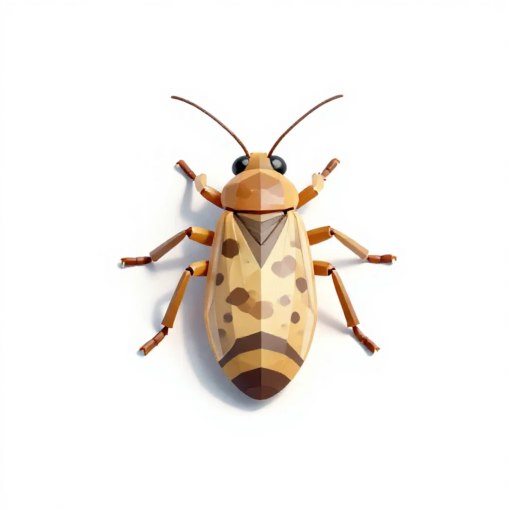 Thysanuran insect isolated on a white background