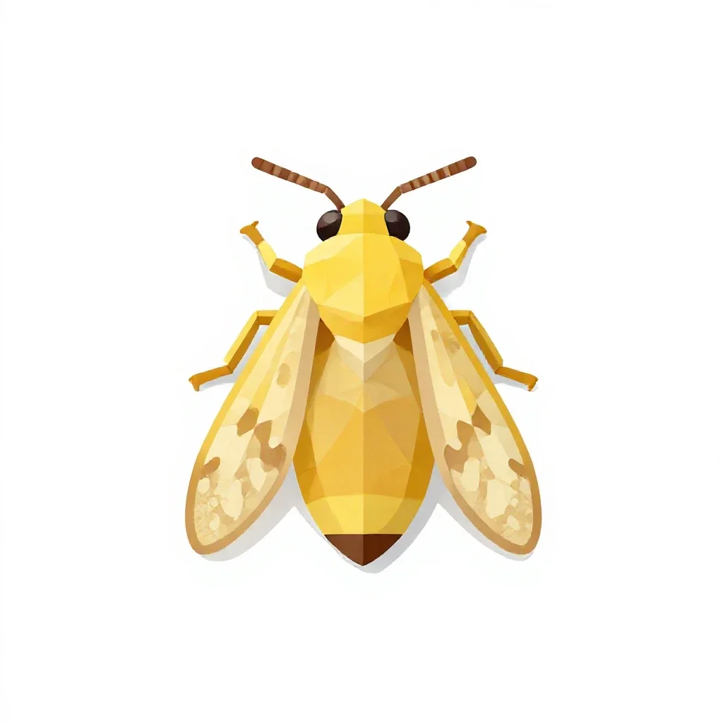 Tineid isolated on a white background