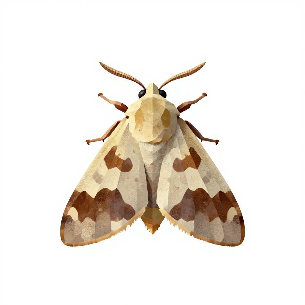Tineoid isolated on a white background
