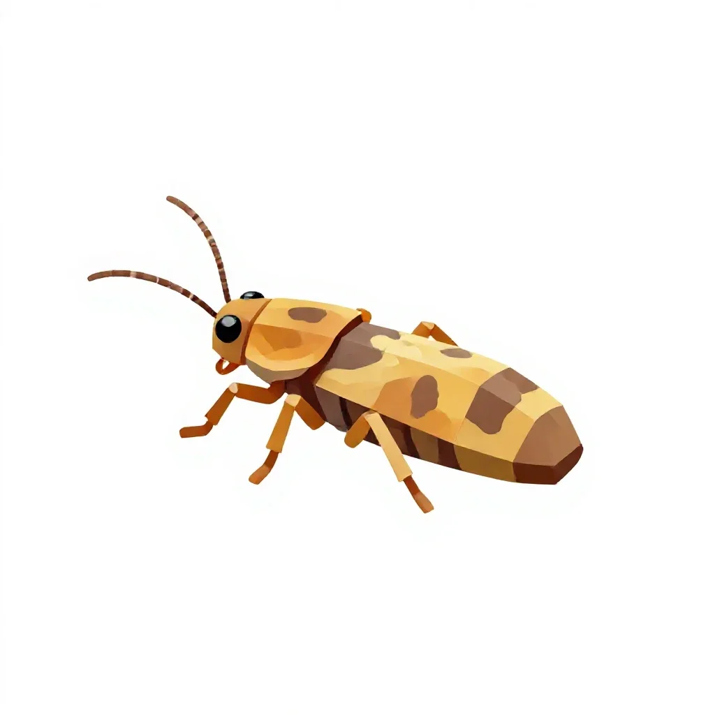 Tobacco thrips isolated on a white background