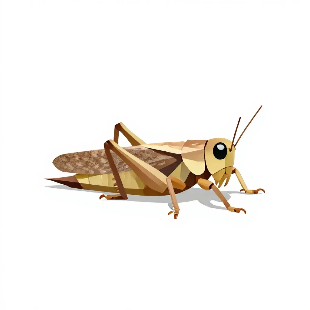 Tree cricket isolated on a white background