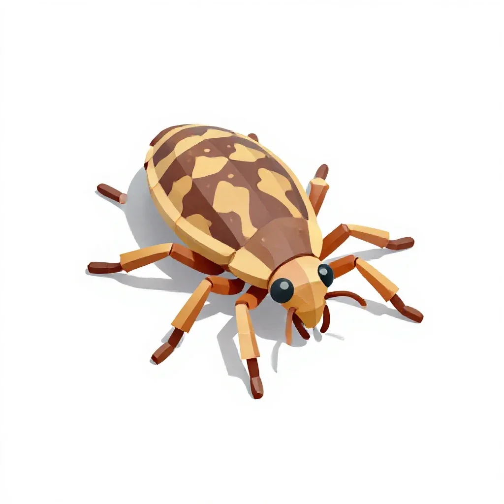 Trombidiid isolated on a white background