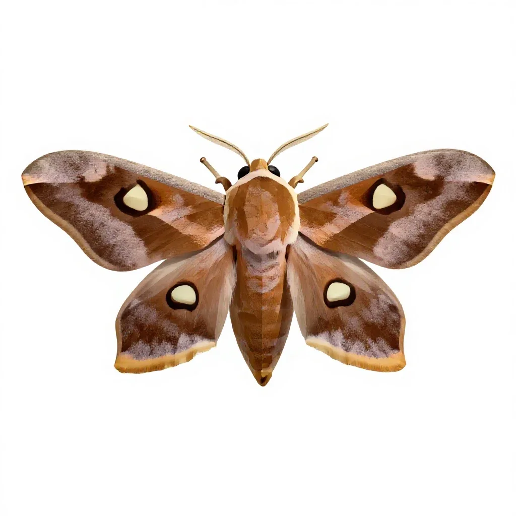 Tussah isolated on a white background