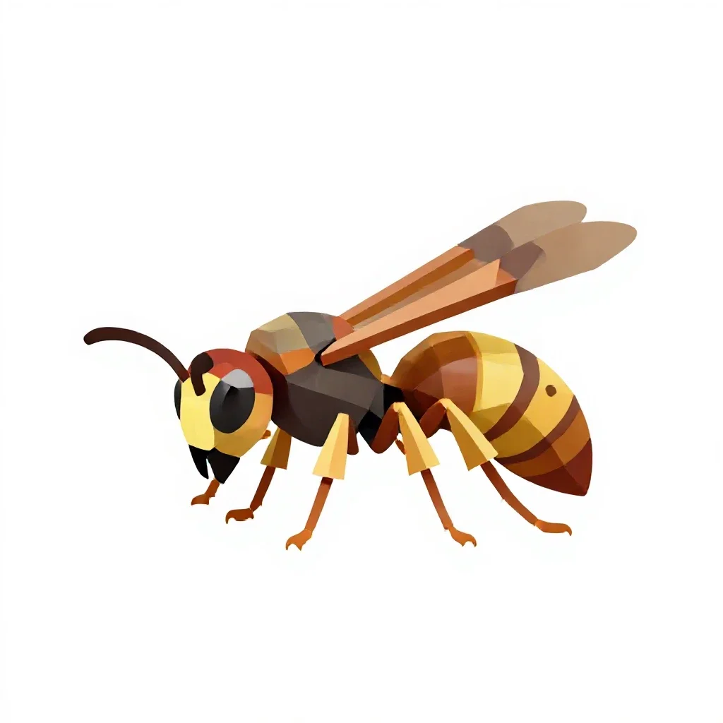 Vespid isolated on a white background