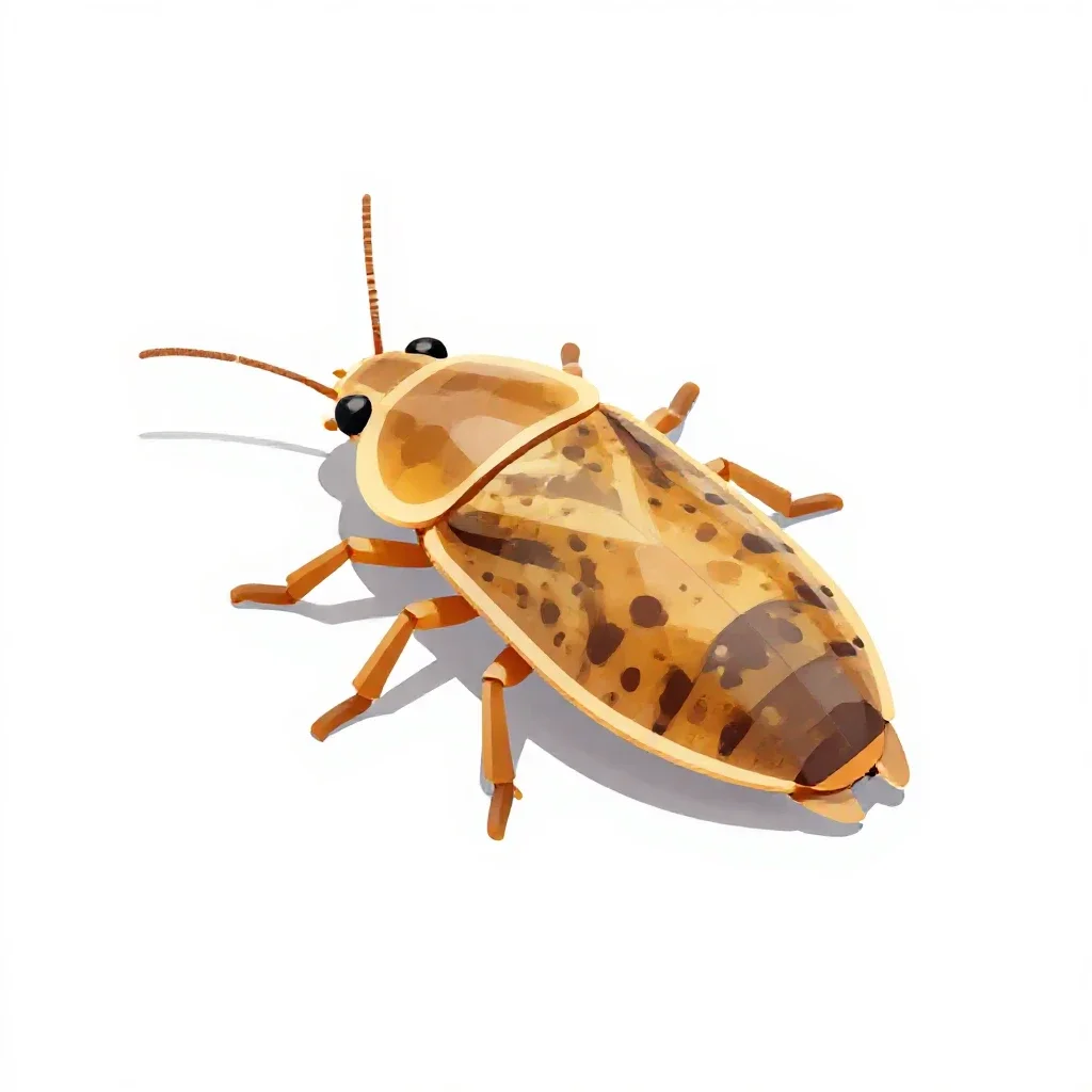Water boatman isolated on a white background