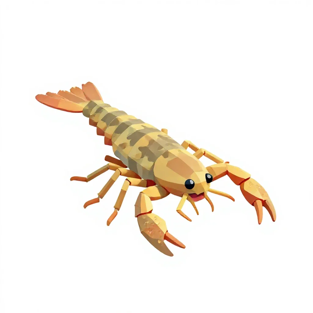 Water scorpion isolated on a white background