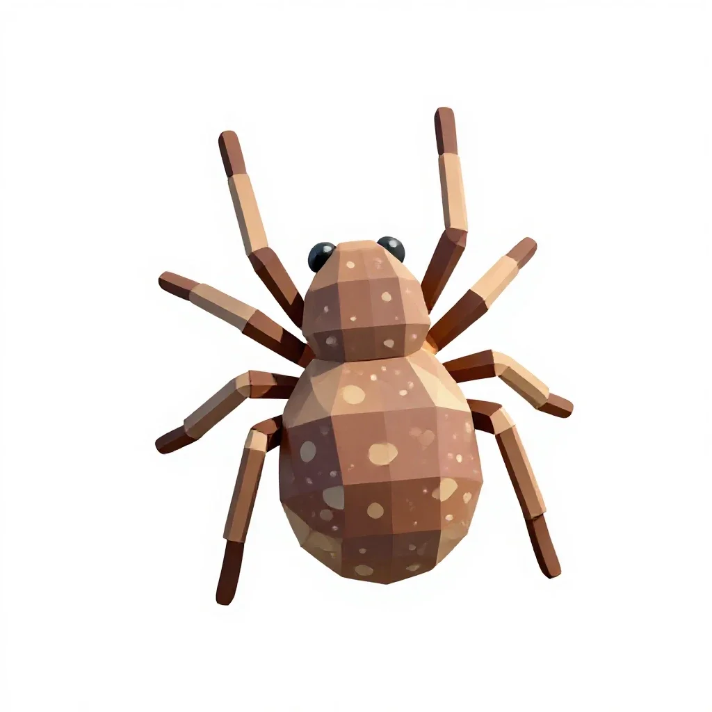 Web-spinning mite isolated on a white background