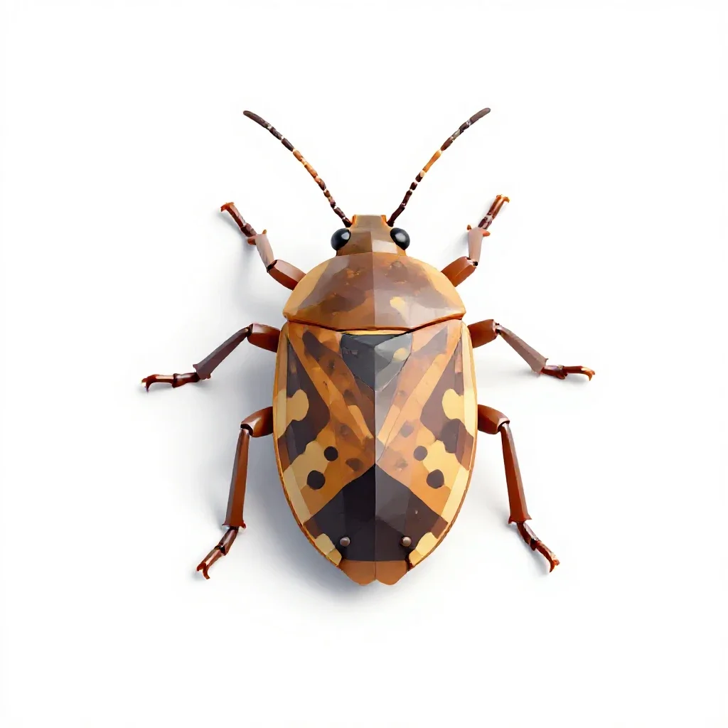 Wheel bug isolated on a white background