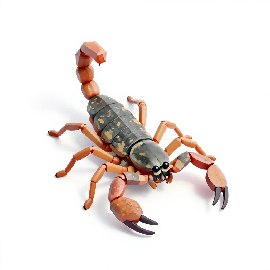 Whip-scorpion isolated on a white background