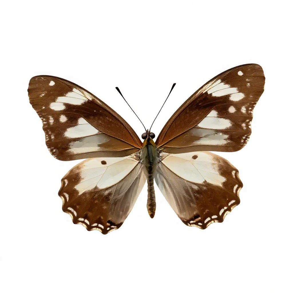 White admiral isolated on a white background