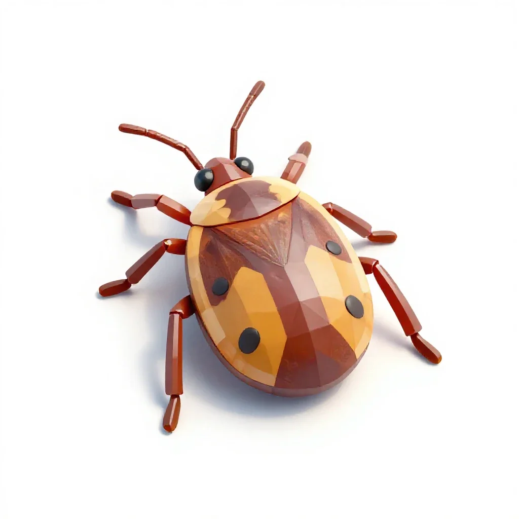 Acarine isolated on a white background