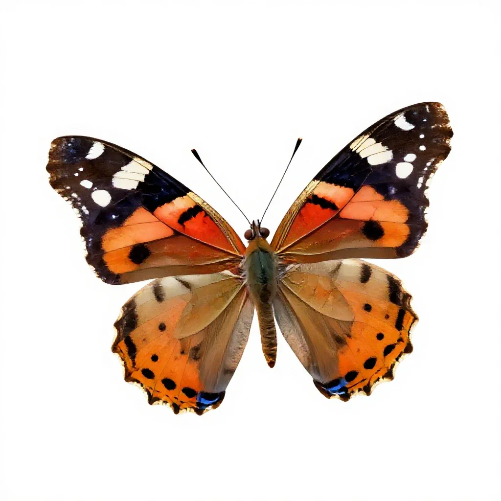 Admiral isolated on a white background