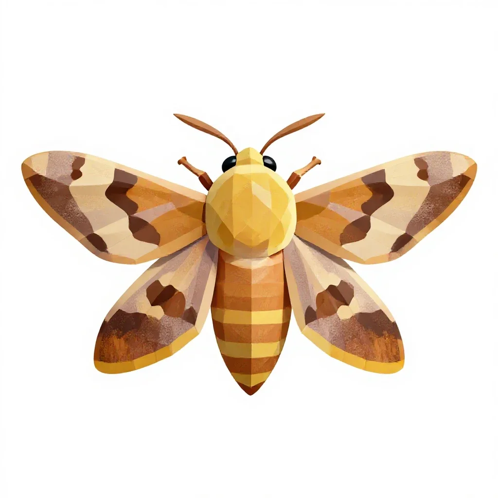Almond moth isolated on a white background