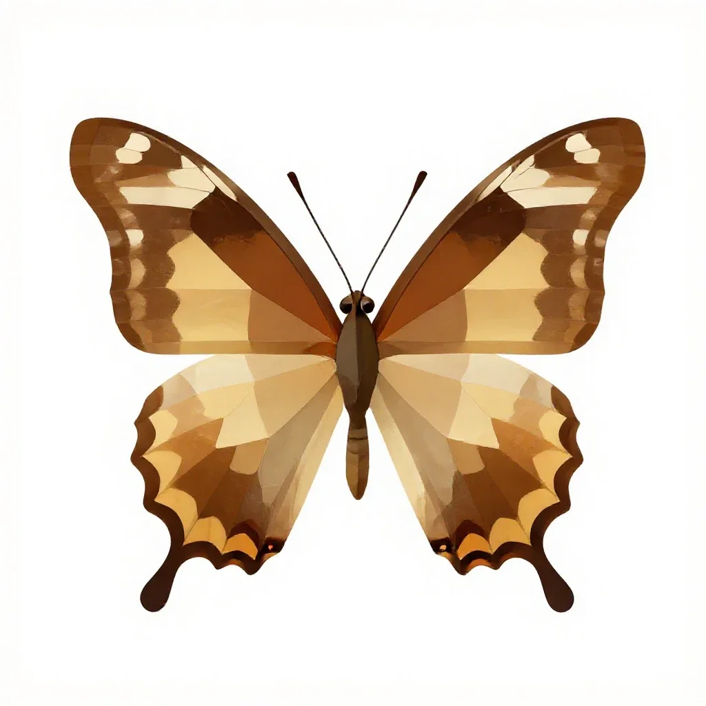 Anglewing isolated on a white background