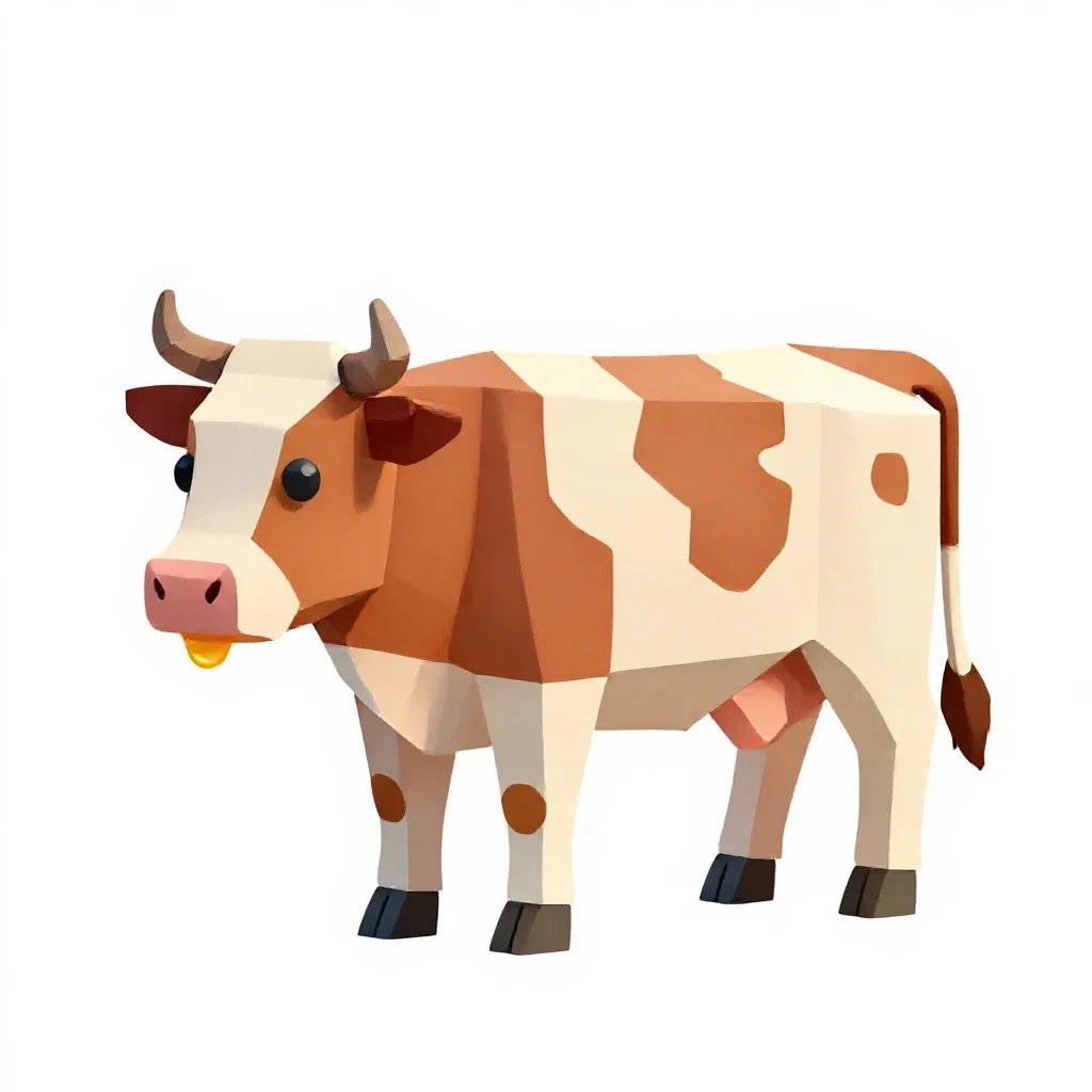 Ant cow isolated on a white background