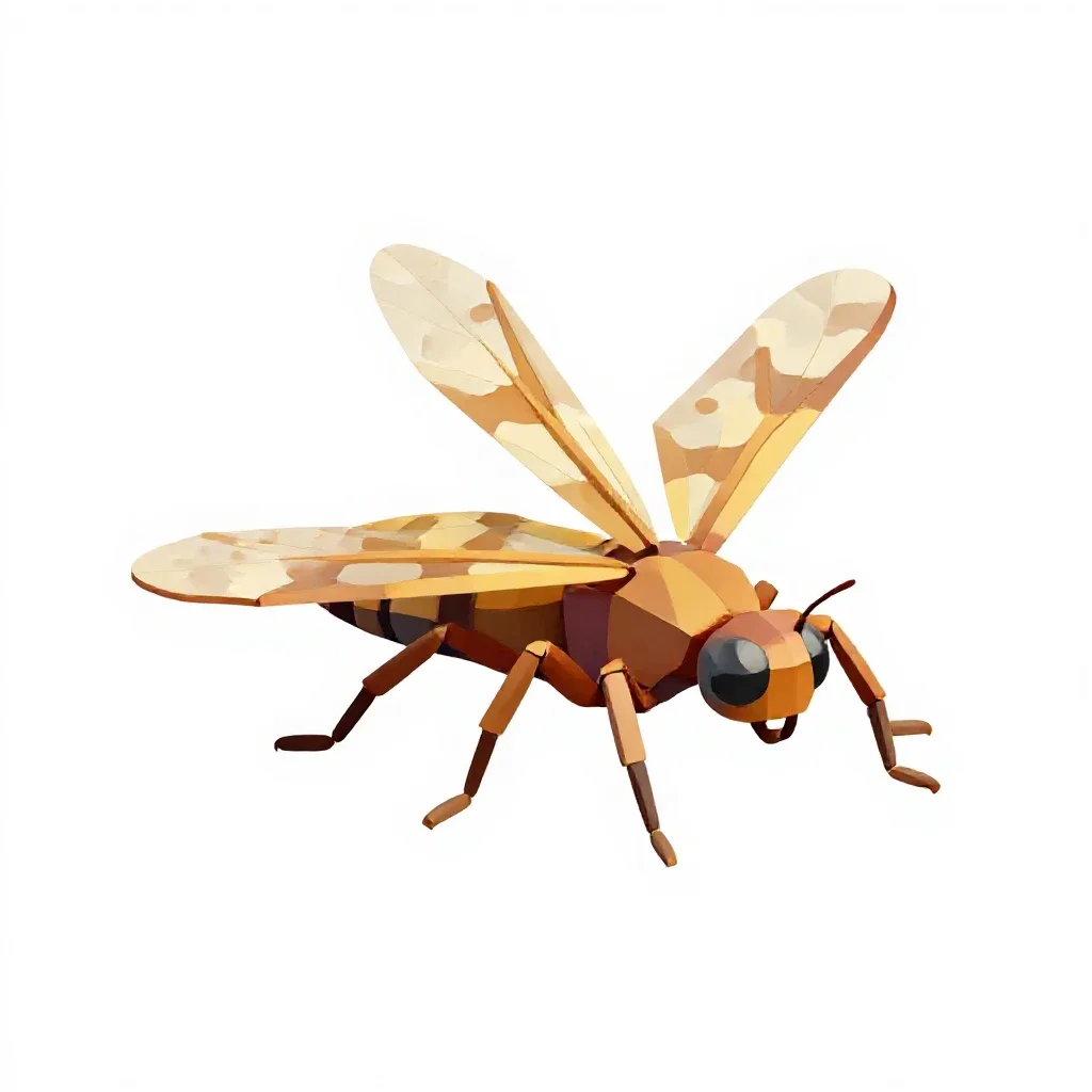 Ant lion isolated on a white background