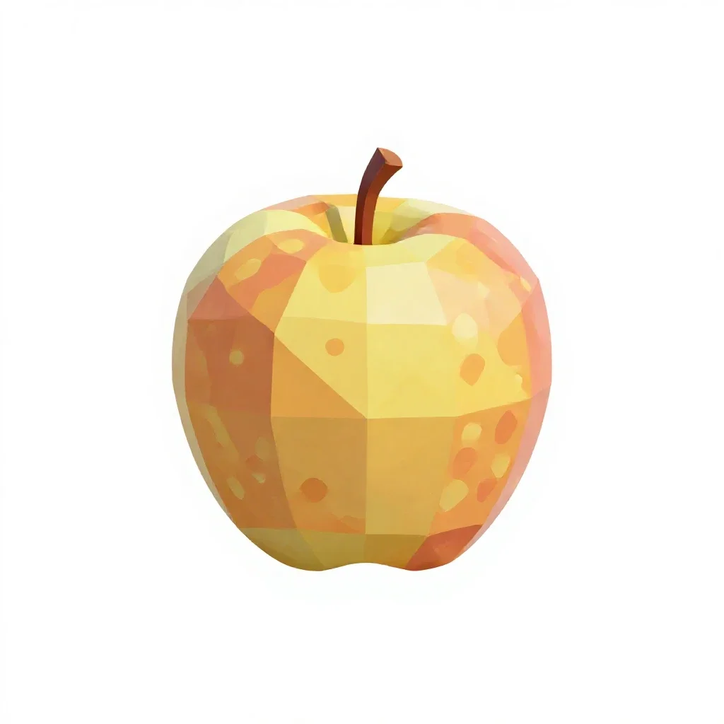Apple maggot isolated on a white background