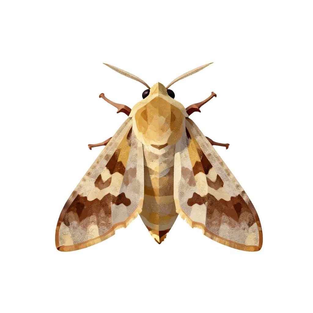 Eggar isolated on a white background