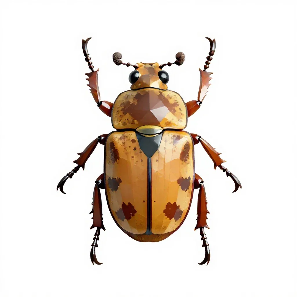 Elaterid beetle isolated on a white background