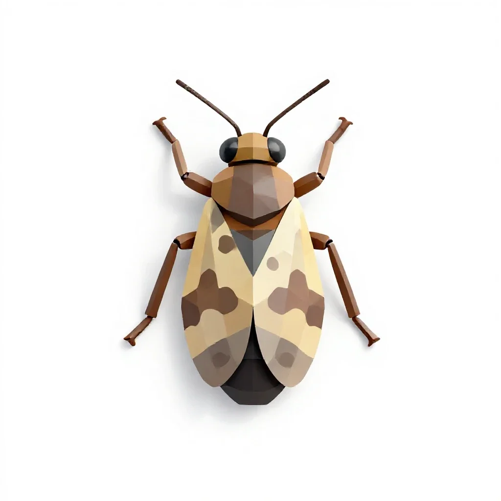 Ephemerid isolated on a white background
