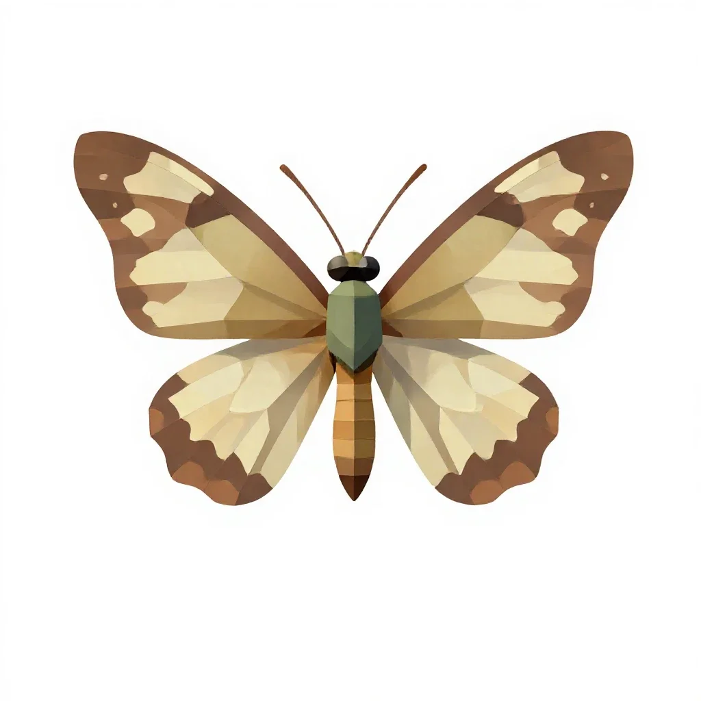 Ephemeron isolated on a white background
