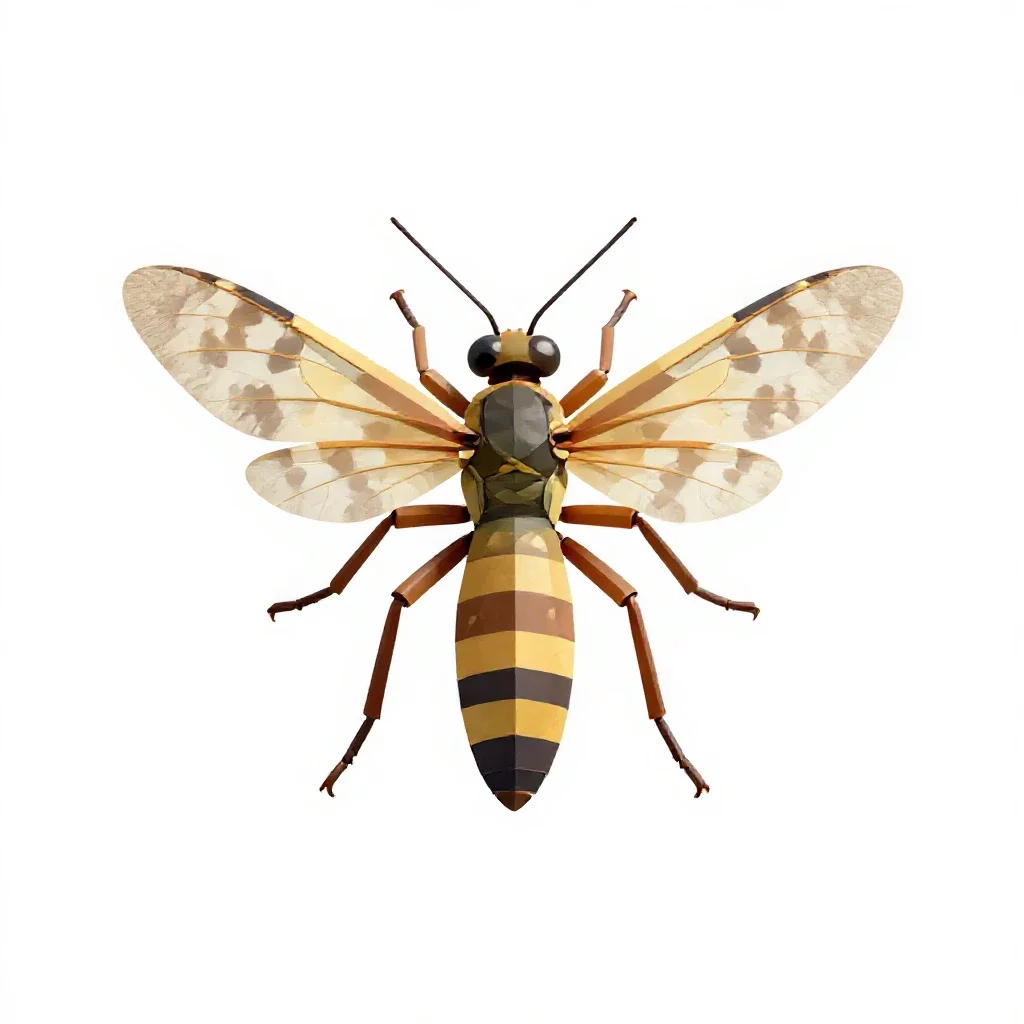 Odonate isolated on a white background