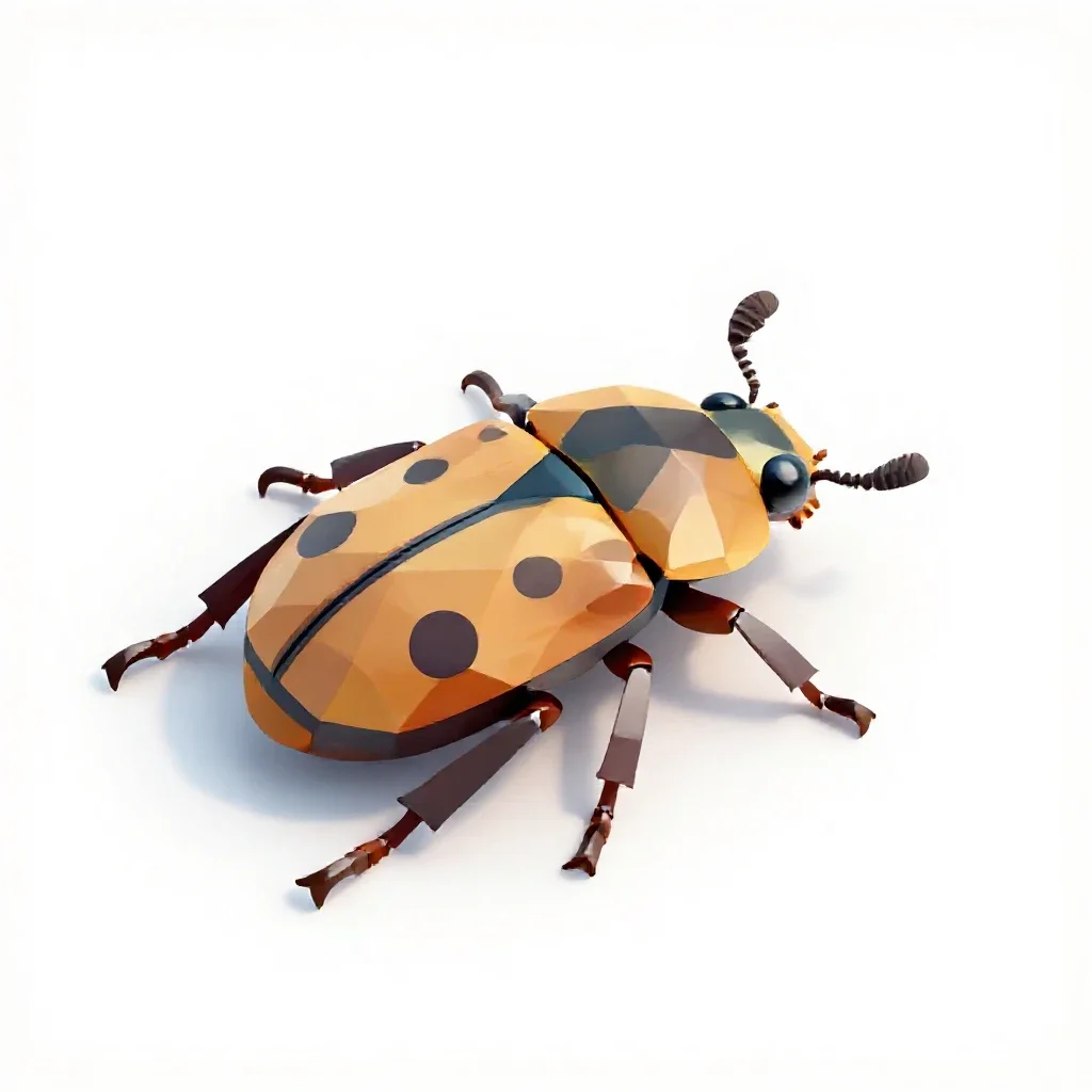 Oil beetle isolated on a white background