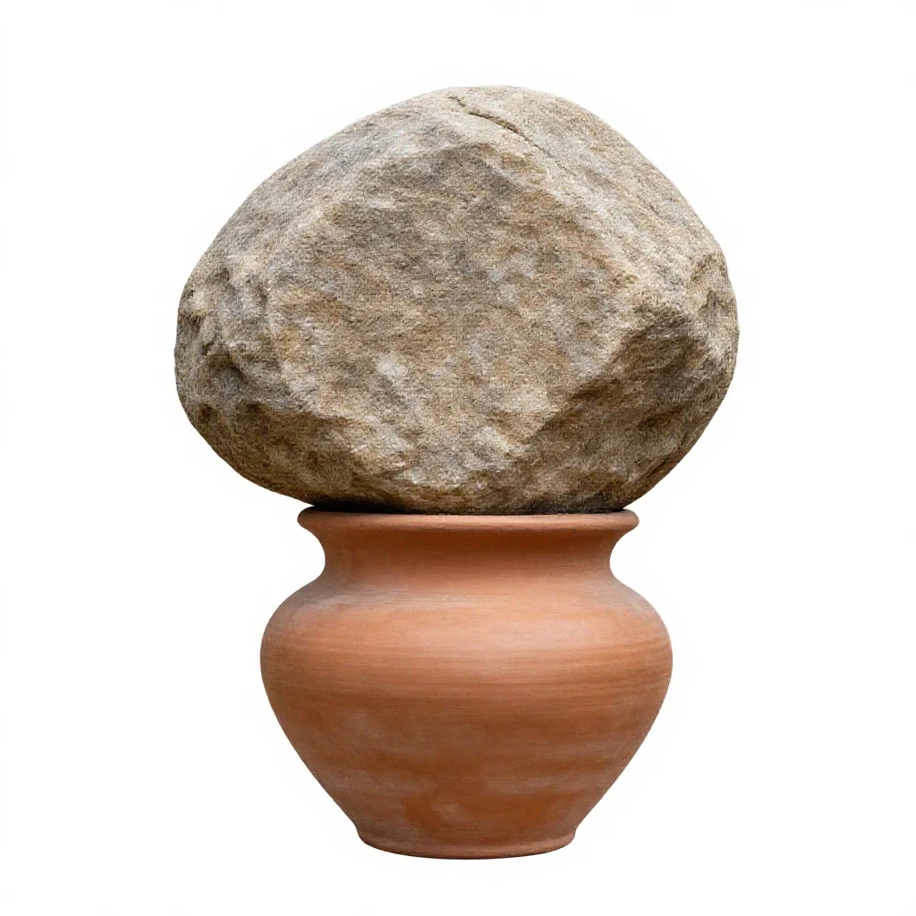 Boulder isolated on a white background