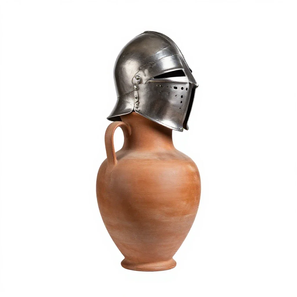 Morion isolated on a white background