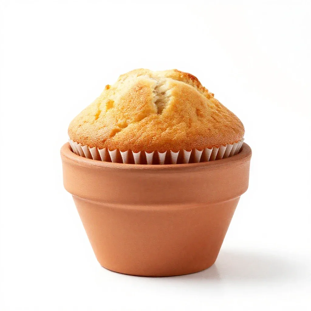 Muffin isolated on a white background