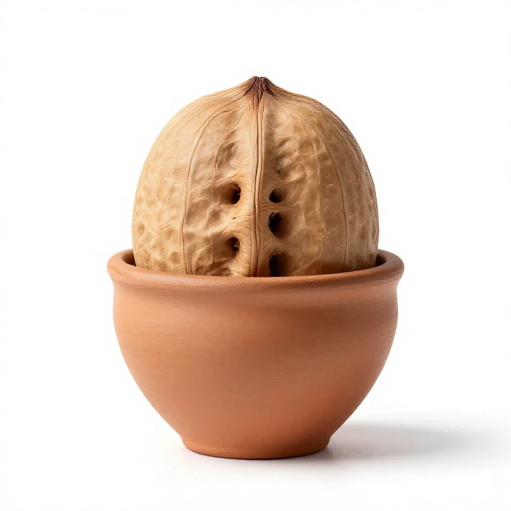Nutshell isolated on a white background