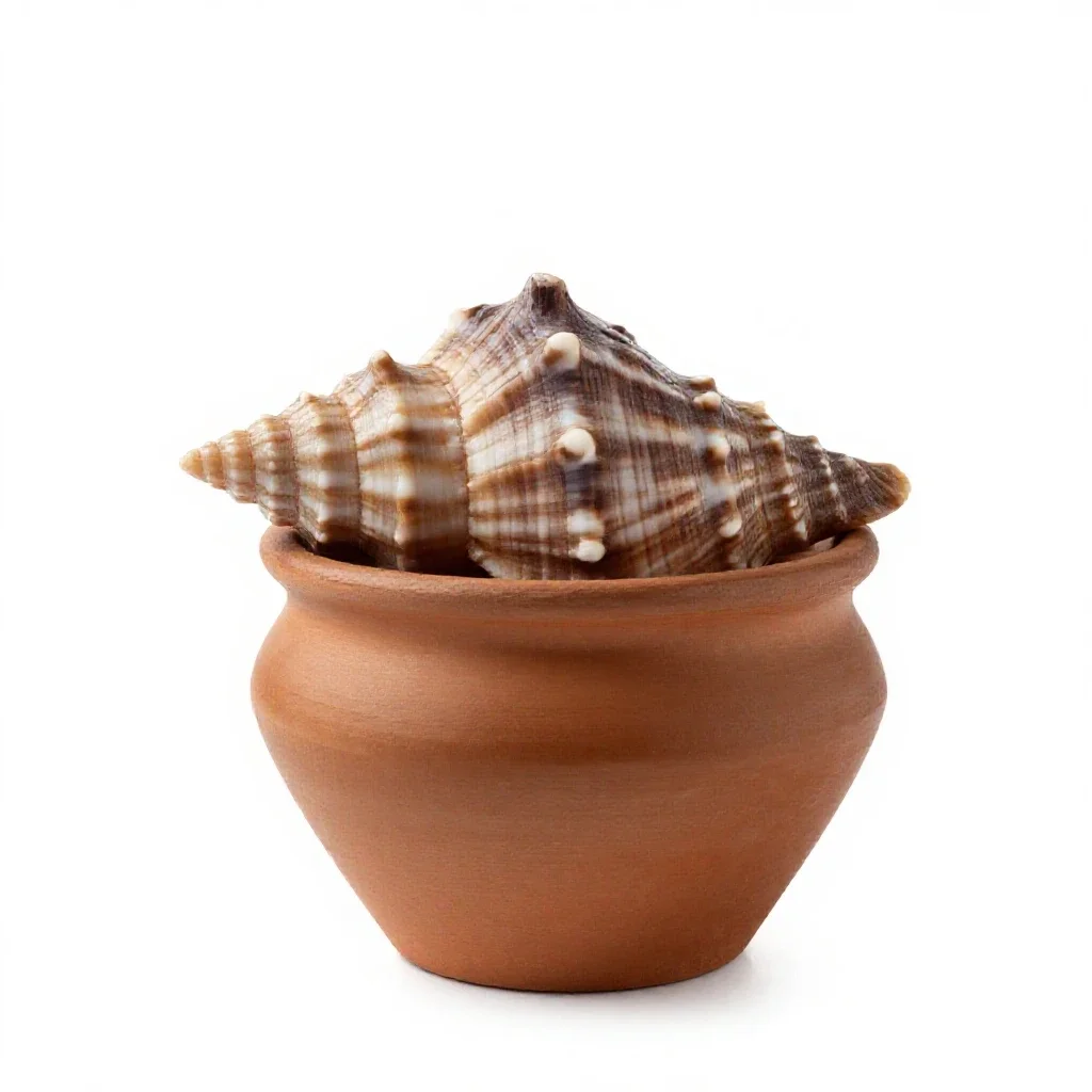 Seashell isolated on a white background