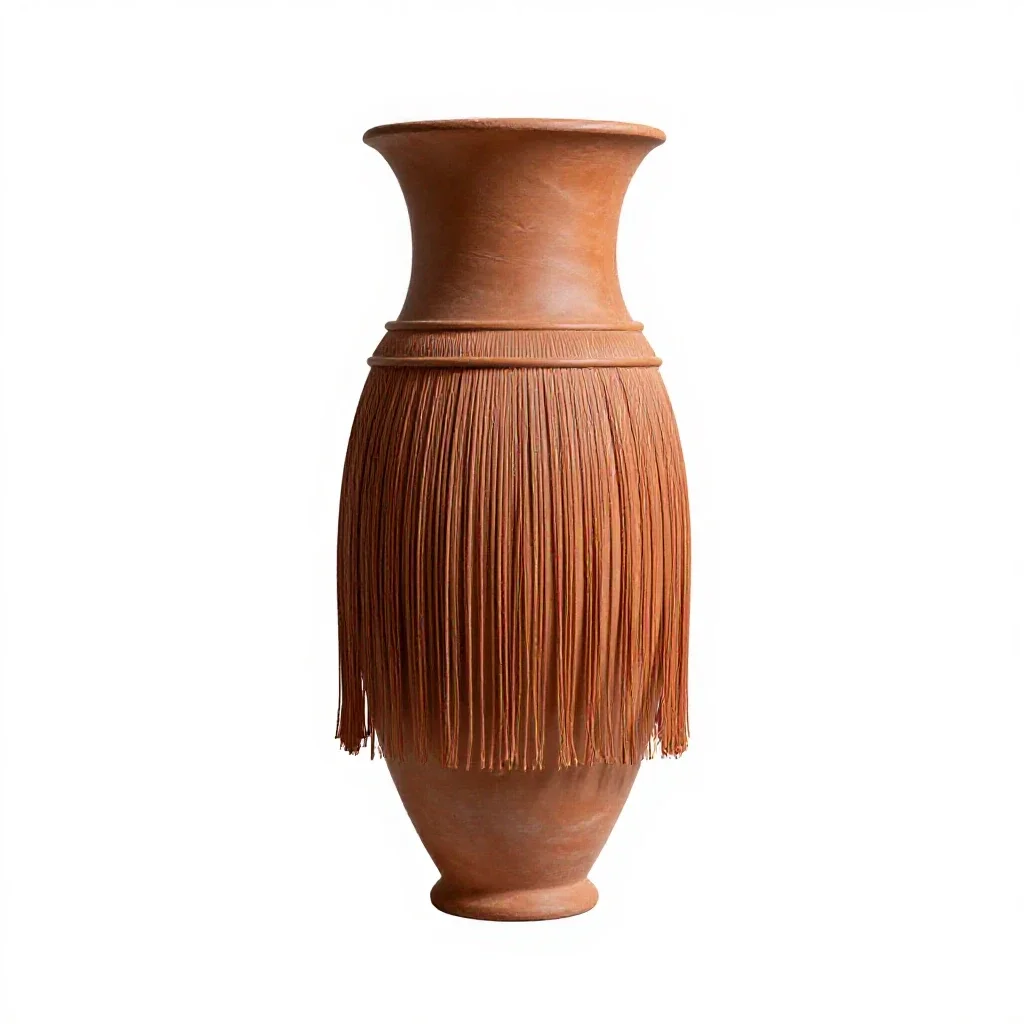 Skirt of tasses isolated on a white background