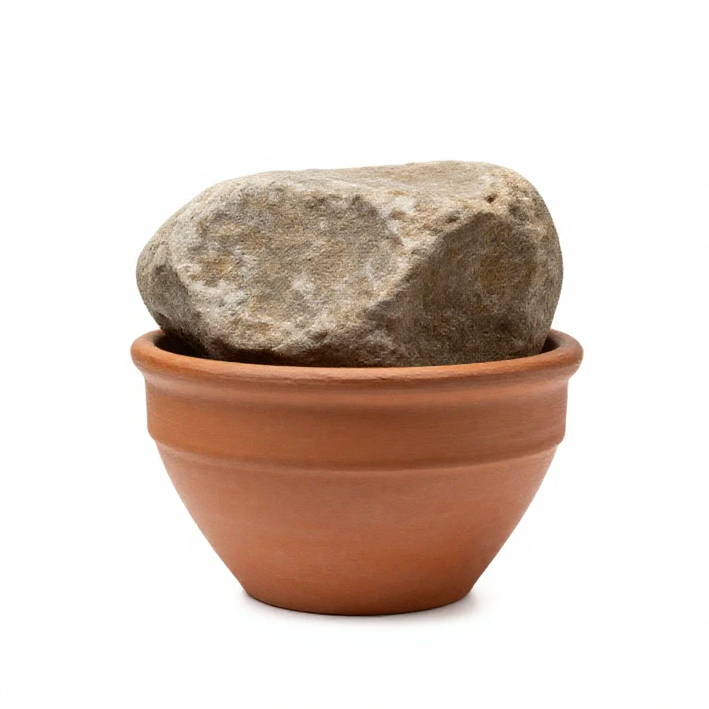 Stepping stone isolated on a white background