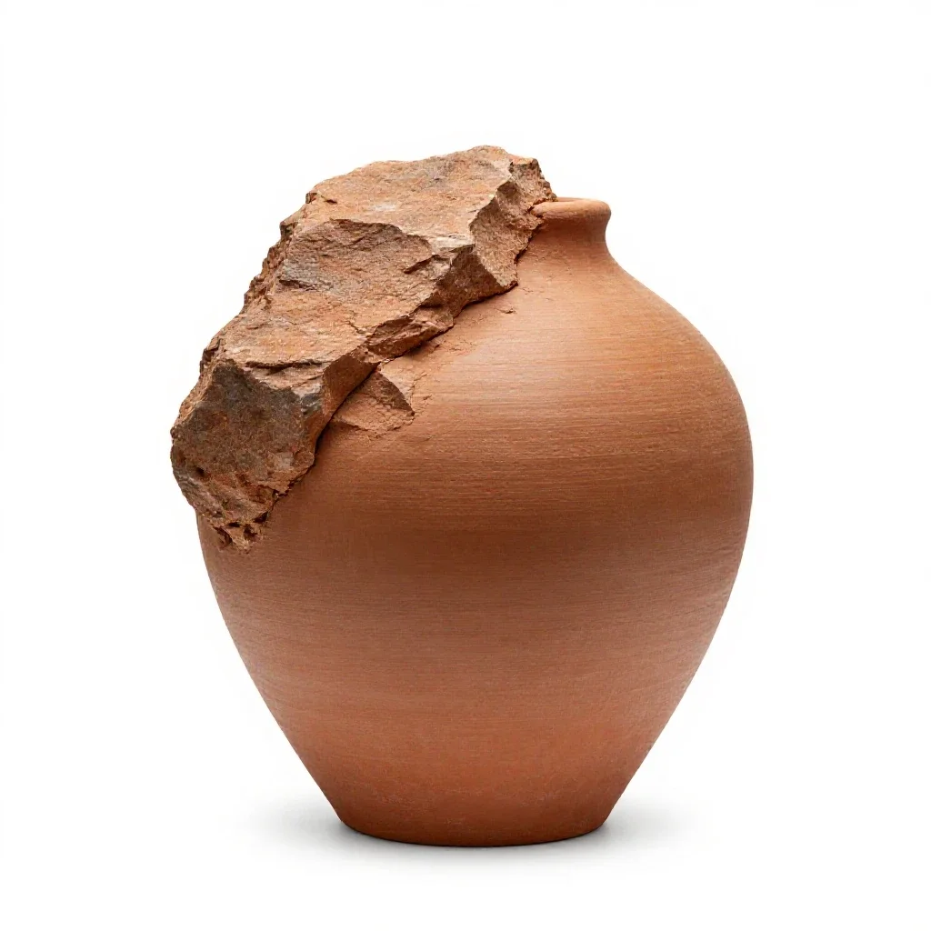 Wall rock isolated on a white background