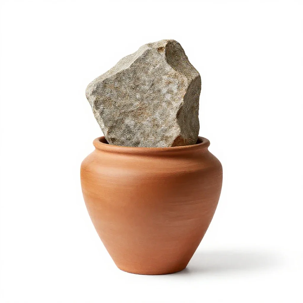 Whinstone isolated on a white background