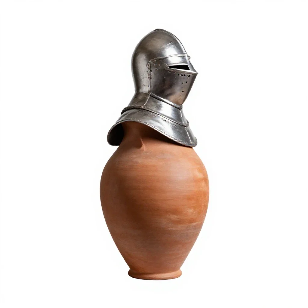 Armet isolated on a white background