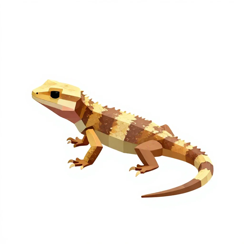 Basilisk isolated on a white background