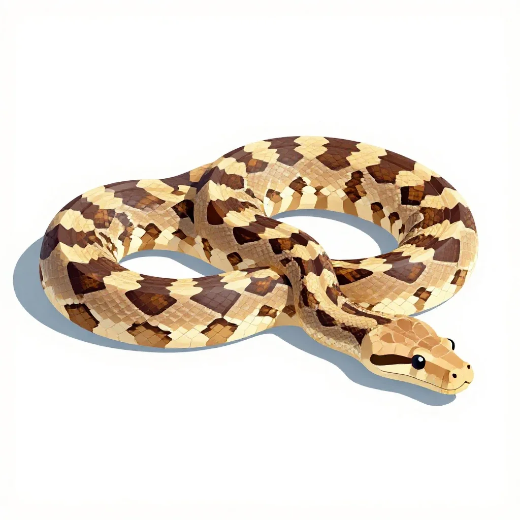 Boa constrictor isolated on a white background